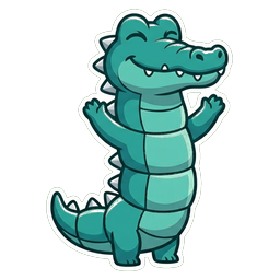 Kroko freut sich