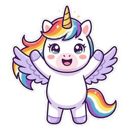 Einhorn freut sich